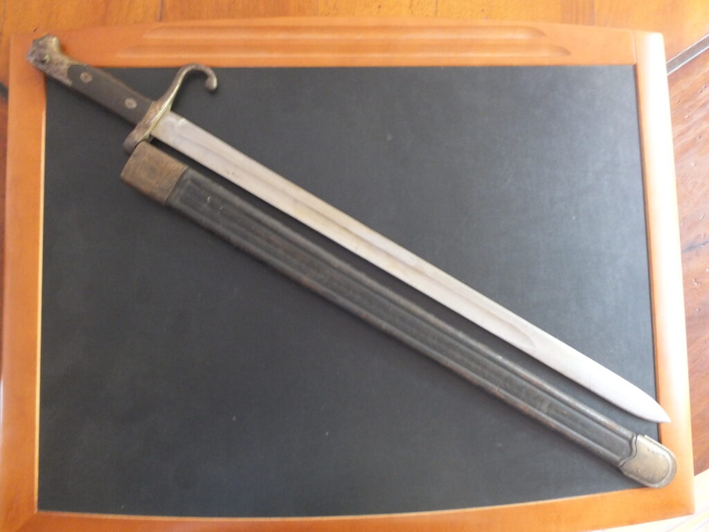 Baïonnette italienne modèle 1870 vetterli ressort court type Z bayonet, italian bayonet, bayonet, baionnetta italiana 