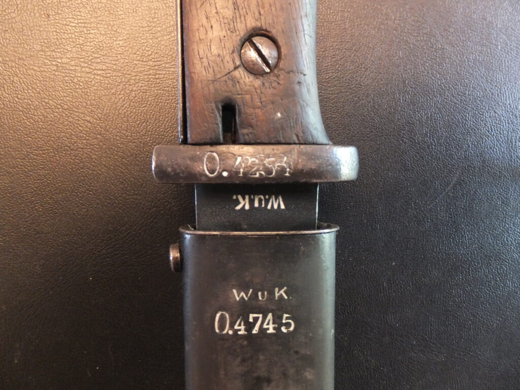 baïonnette Allemande K98, 84/98 3eme type german bayonet wuk KM Kriegsmarine