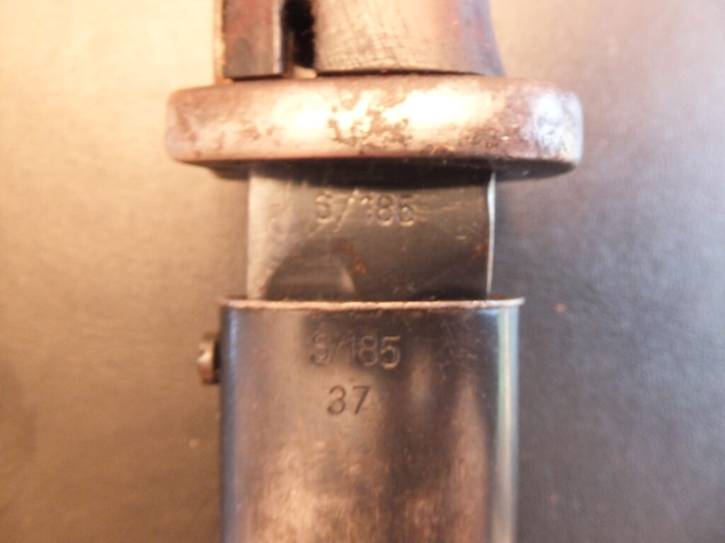 baïonnette Allemande K98, 84/98 3eme type german bayonet s/185 Elite diamant