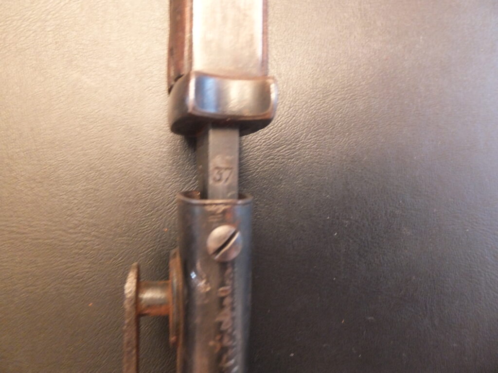 baïonnette Allemande K98, 84/98 3eme type german bayonet Durkopp 37