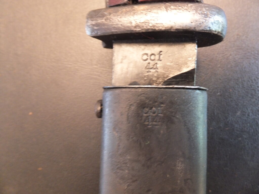 baïonnette Allemande K98, 84/98 3eme type german bayonet cof 44 carl Eickorn