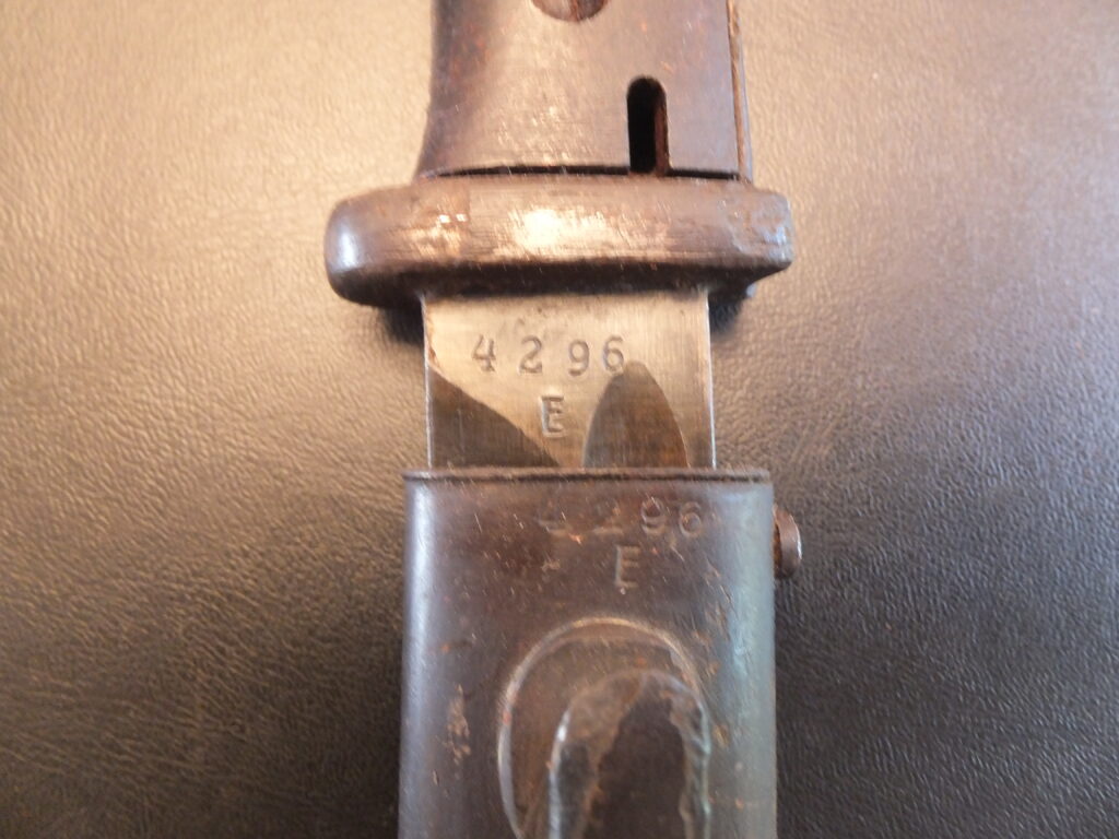 baïonnette Allemande K98, 84/98 3eme type german bayonet omc 44 bym 44maschinenhaus Ferlach