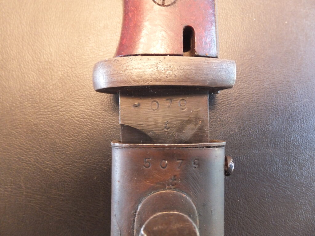 baïonnette Allemande K98, 84/98 3eme type german bayonet asw E.uF. Horster 44