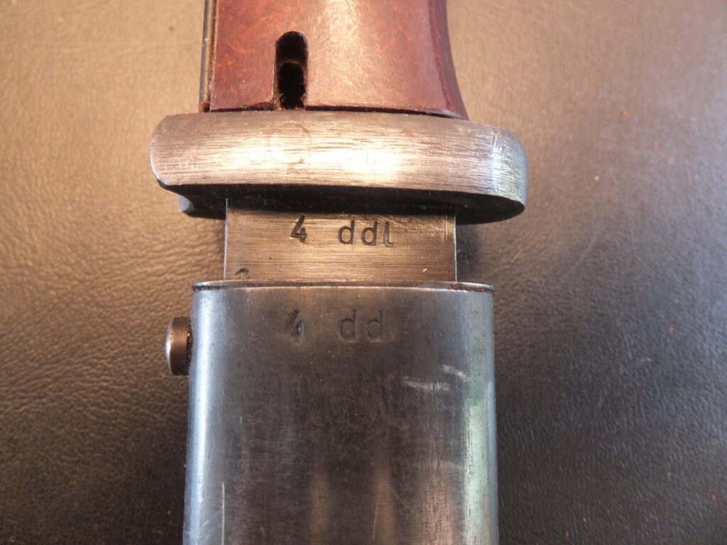 baïonnette Allemande K98, 84/98 3eme type german bayonet ddl 44 Jos.Corts Sn