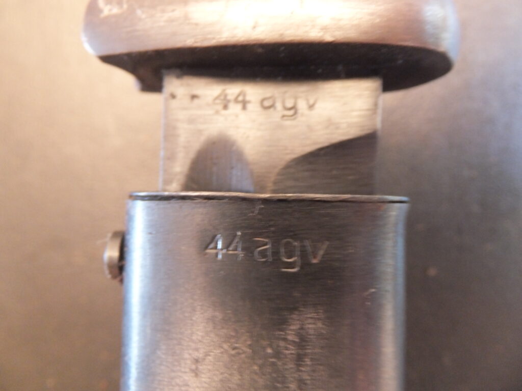 baïonnette Allemande K98, 84/98 3eme type german bayonet agv Berg & Co 44