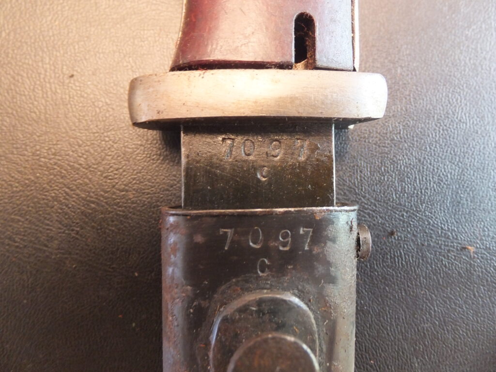 baïonnette Allemande K98, 84/98 3eme type german bayonet ddl 44  Jos.Corts Sn