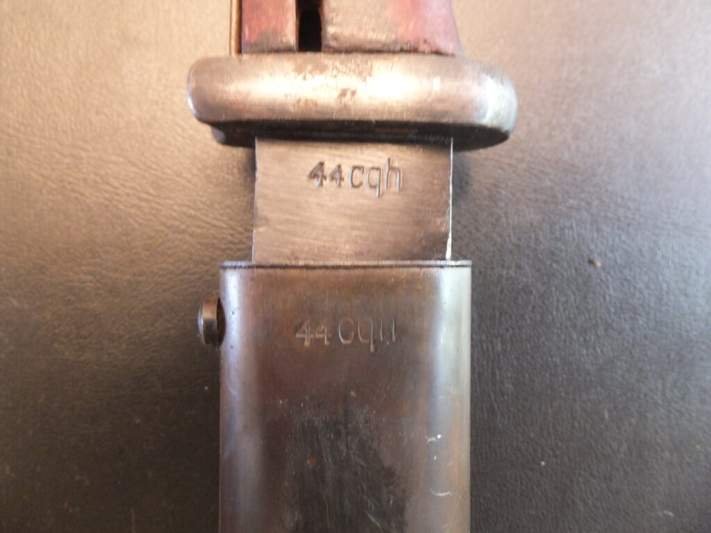 baïonnette Allemande K98, 84/98 3eme type german bayonet cqh 44 Clemen & Jung