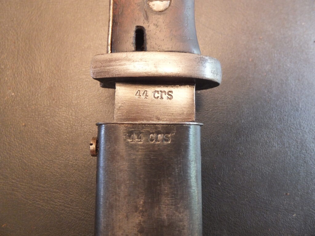 baïonnette Allemande K98, 84/98 3eme type german bayonet crs 44 Paul weyersberg