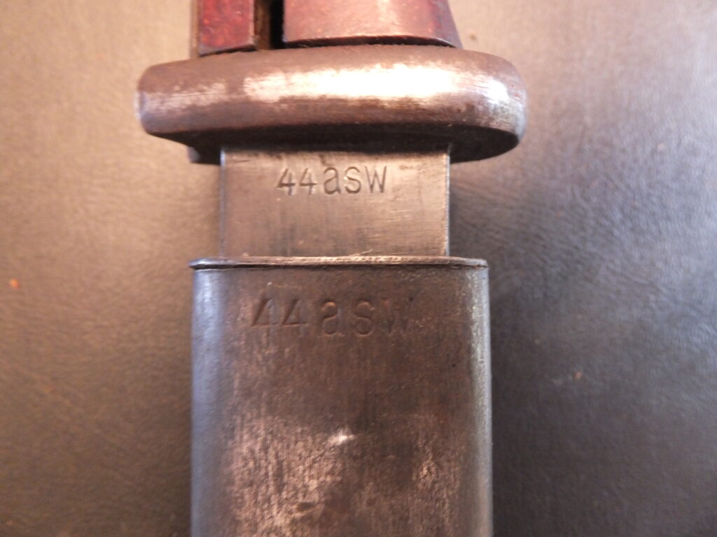 baïonnette Allemande K98, 84/98 3eme type german bayonet asw E.uF. Horster 44