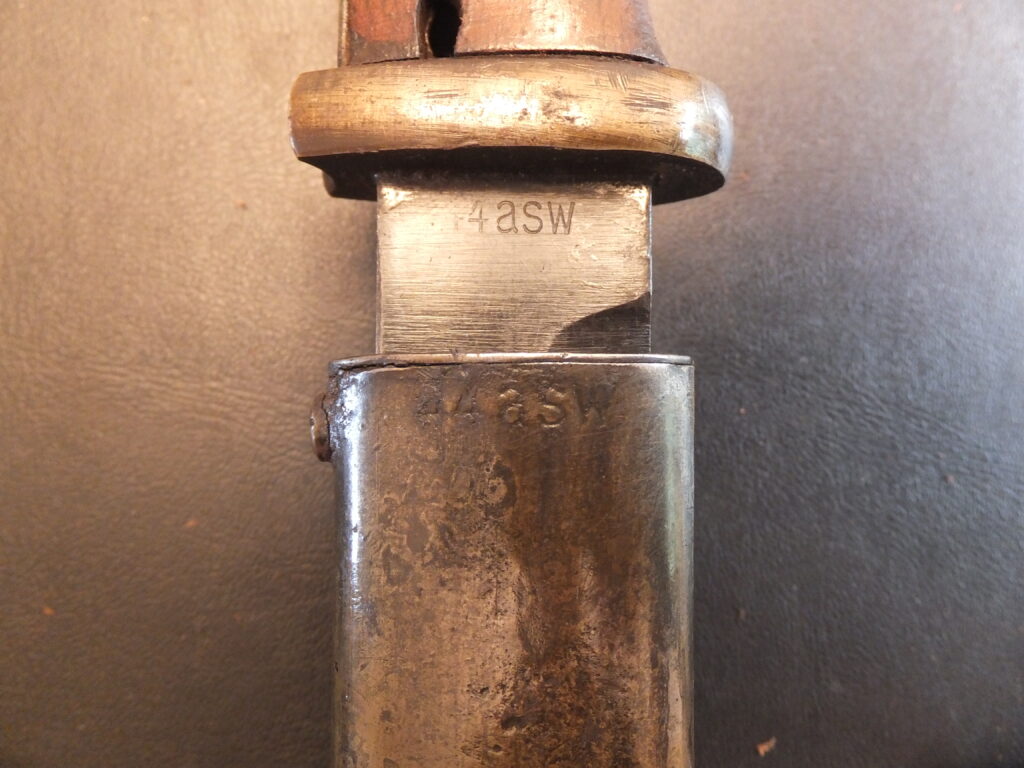 baïonnette Allemande K98, 84/98 3eme type german bayonet asw E.uF. Horster 44