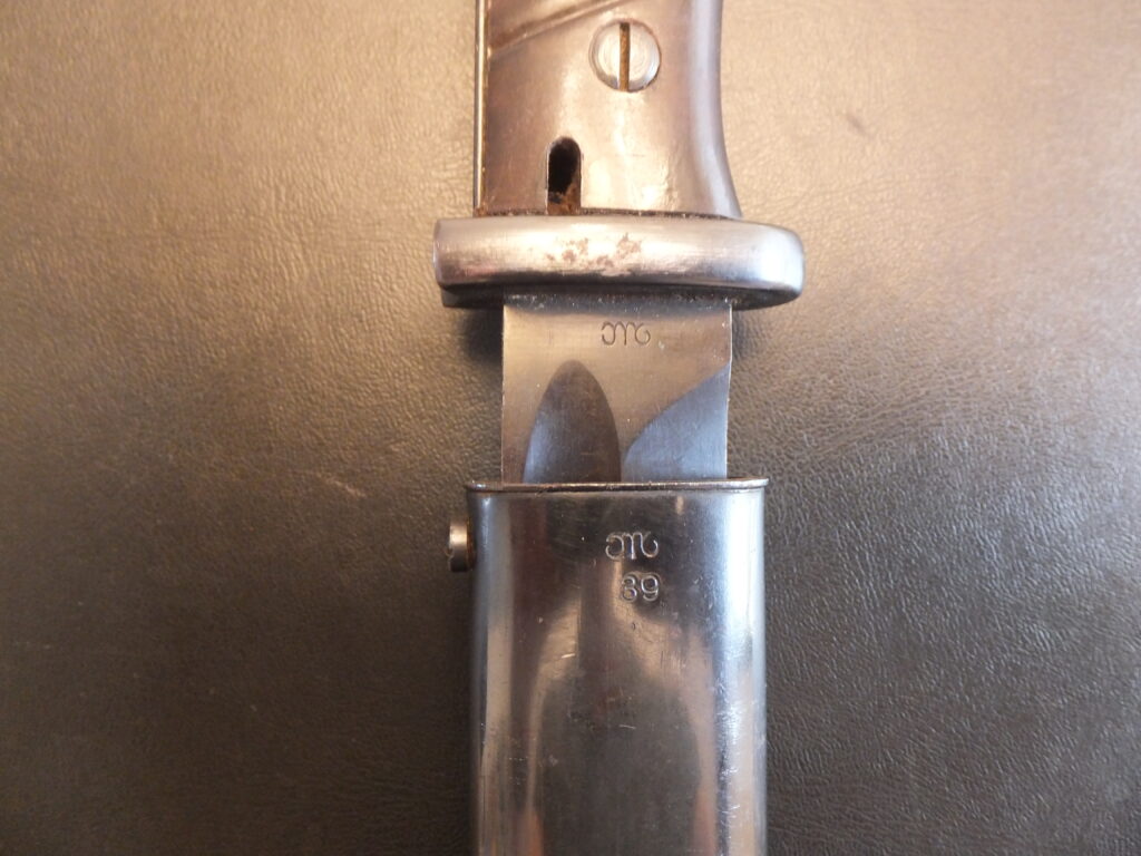 baïonnette Allemande K98, 84/98 3eme type german bayonet omc 39 bym 39 maschinenhaus Ferlach