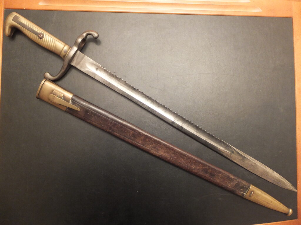 Baïonnette 1871  bayonet, german bayonet, bayonet, baionnette Allemande M71 mS dents de scie génie sawback