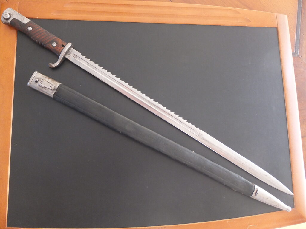 Baïonnette S. 98 a.A. mS  bayonet, german bayonet, Mauser , bayonet, baionnette Allemande, sawback, dents de scie