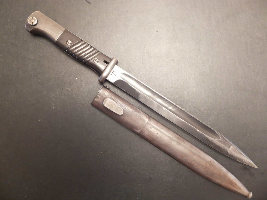 baïonnette Allemande K98, 84/98 3eme type german bayonet fze  42 (F.W. Höller)