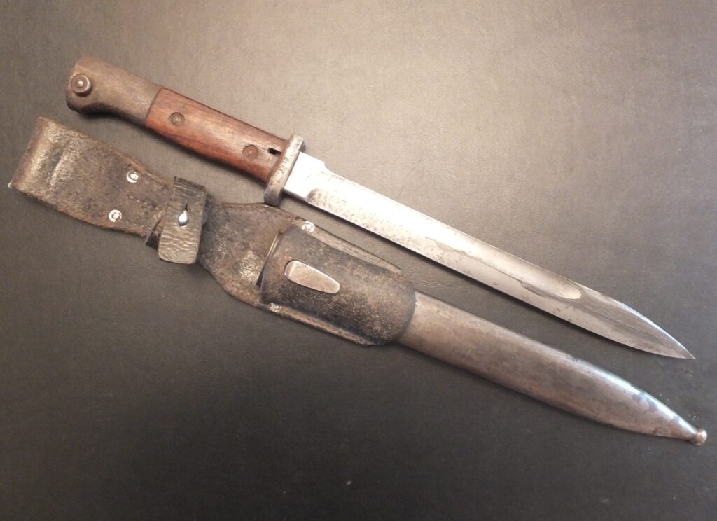 Baïonnette S. 84/98 n.A mS ang. bayonet, german bayonet, Mauser , bayonet, baionnette Allemande, Sawback removed , dents de scie meulées