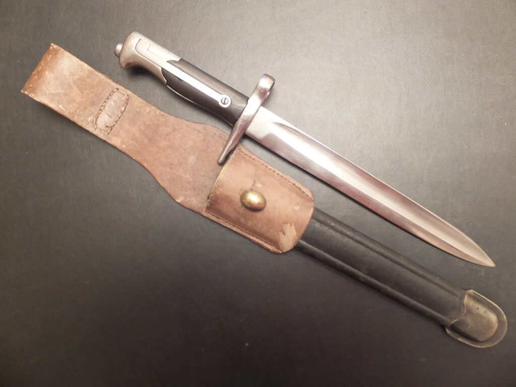 Baïonnette italienne modèle 1870 vetterli ressort court raccourcie 1916 bayonet, italian bayonet, bayonet, baionnetta italiana 