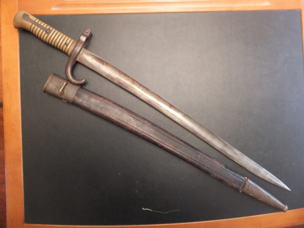 Baïonnette 1869  bayonet, german bayonet, bayonet, baionnette Allemande M69 werder aptiert