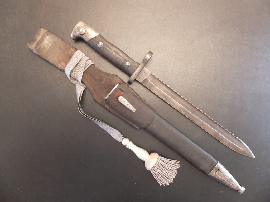 Baïonnette 1871/84  bayonet, german bayonet, bayonet, baionnette Allemande M71/84 mS dents de scie sawback génie