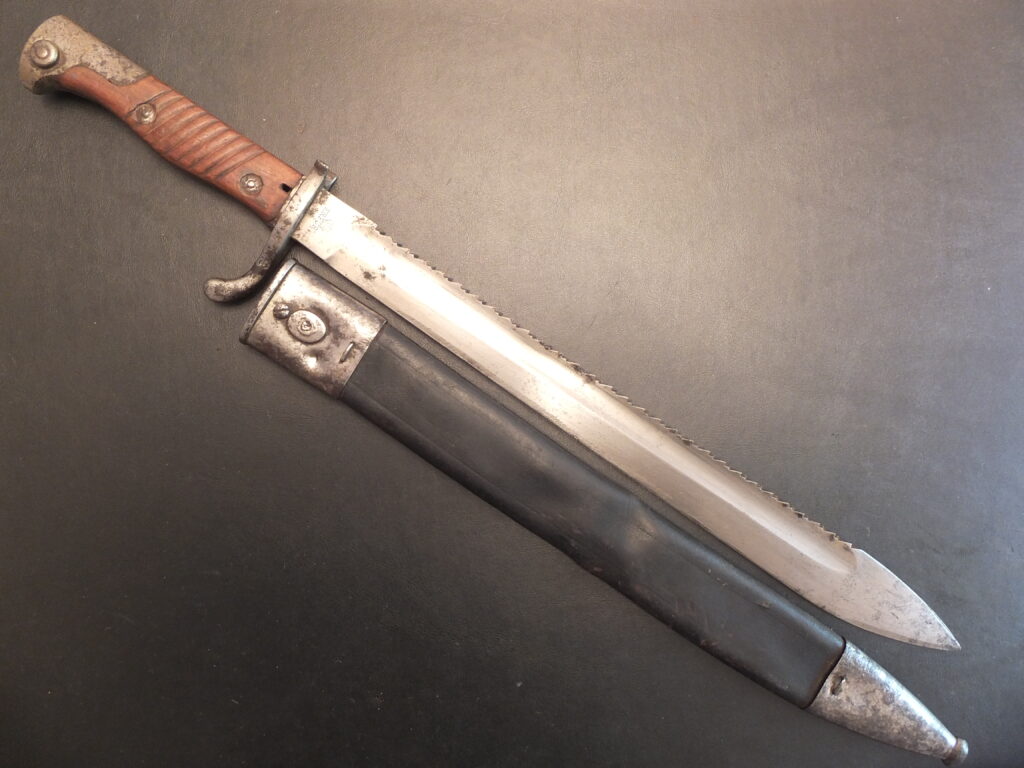 Baïonnette S. 98/05 a.A.S. Burcher bayonet, german bayonet, Mauser, dents de scie, sawback bayonet, baionnette génie