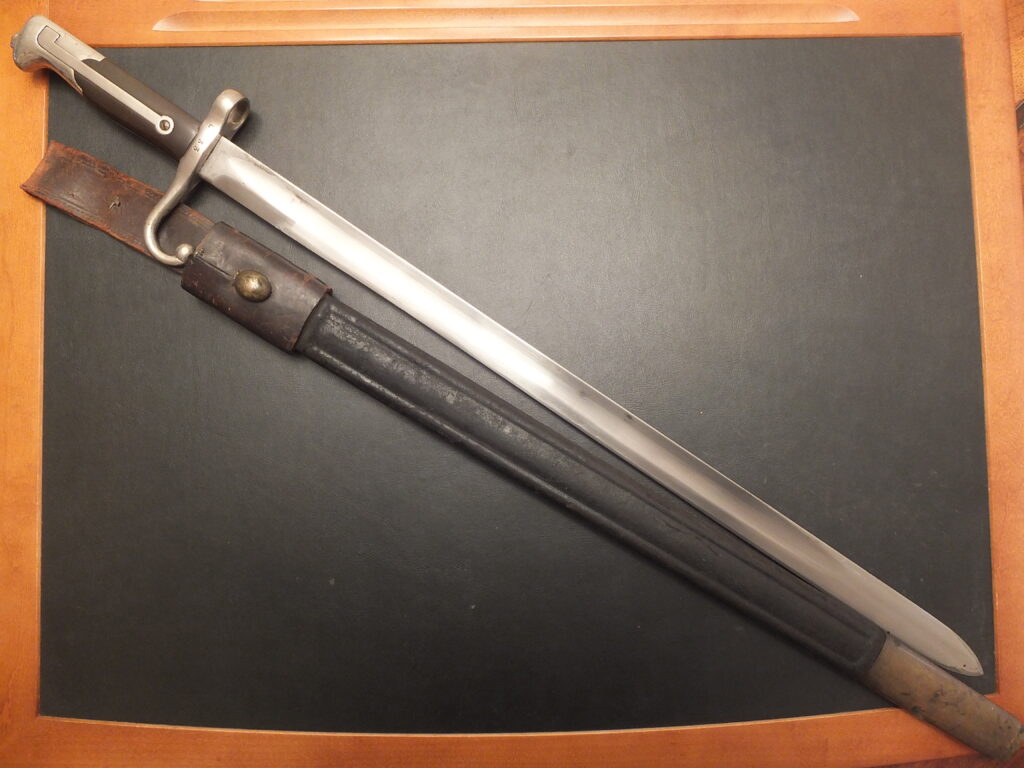 Baïonnette italienne modèle 1870 vetterli resort long bayonet, italian bayonet, bayonet, baionnetta italiana 